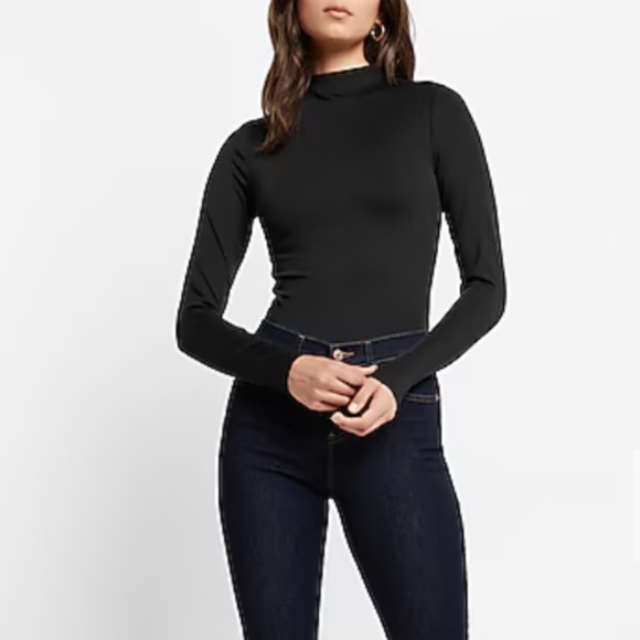 Body Contour High Compression Mock Neck Long Sleeve Tee - Picture 1 of 7